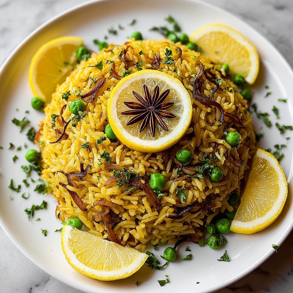 Fragrant Spiced Mediterranean Lemon Rice Recipe - Recipe Image