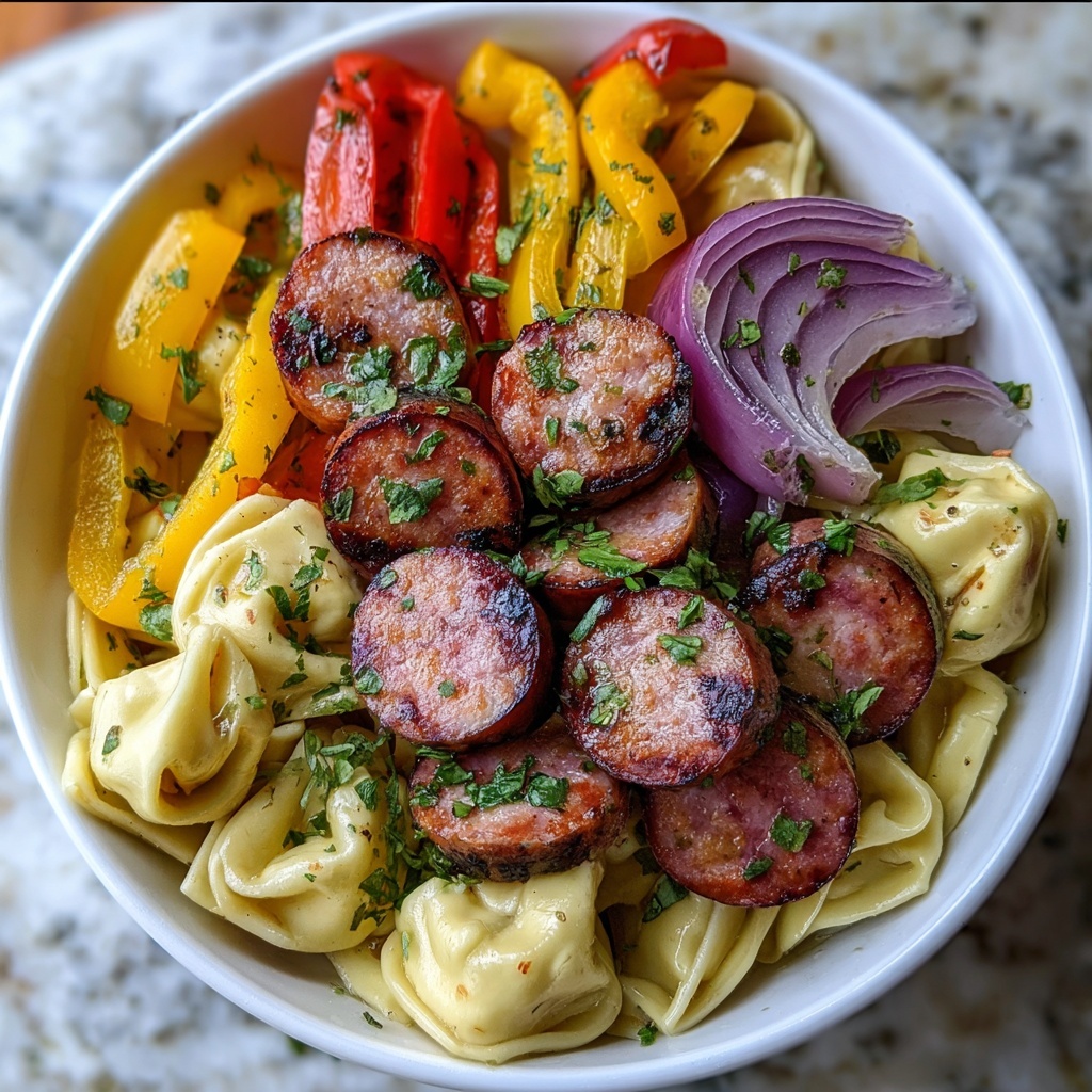 Grilled Kielbasa Tortellini Recipe - Recipe Image