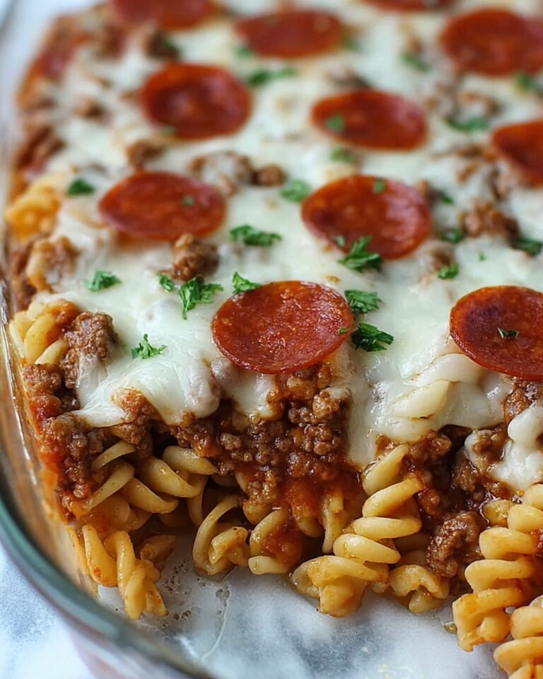 Cheesy Beef and Pepperoni Pasta Bake Recipe