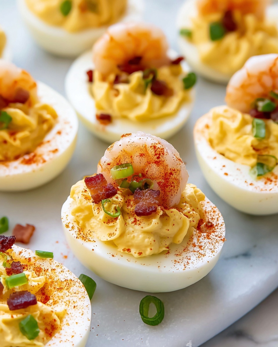 Cajun Shrimp Deviled Eggs Recipe - Recipe Image