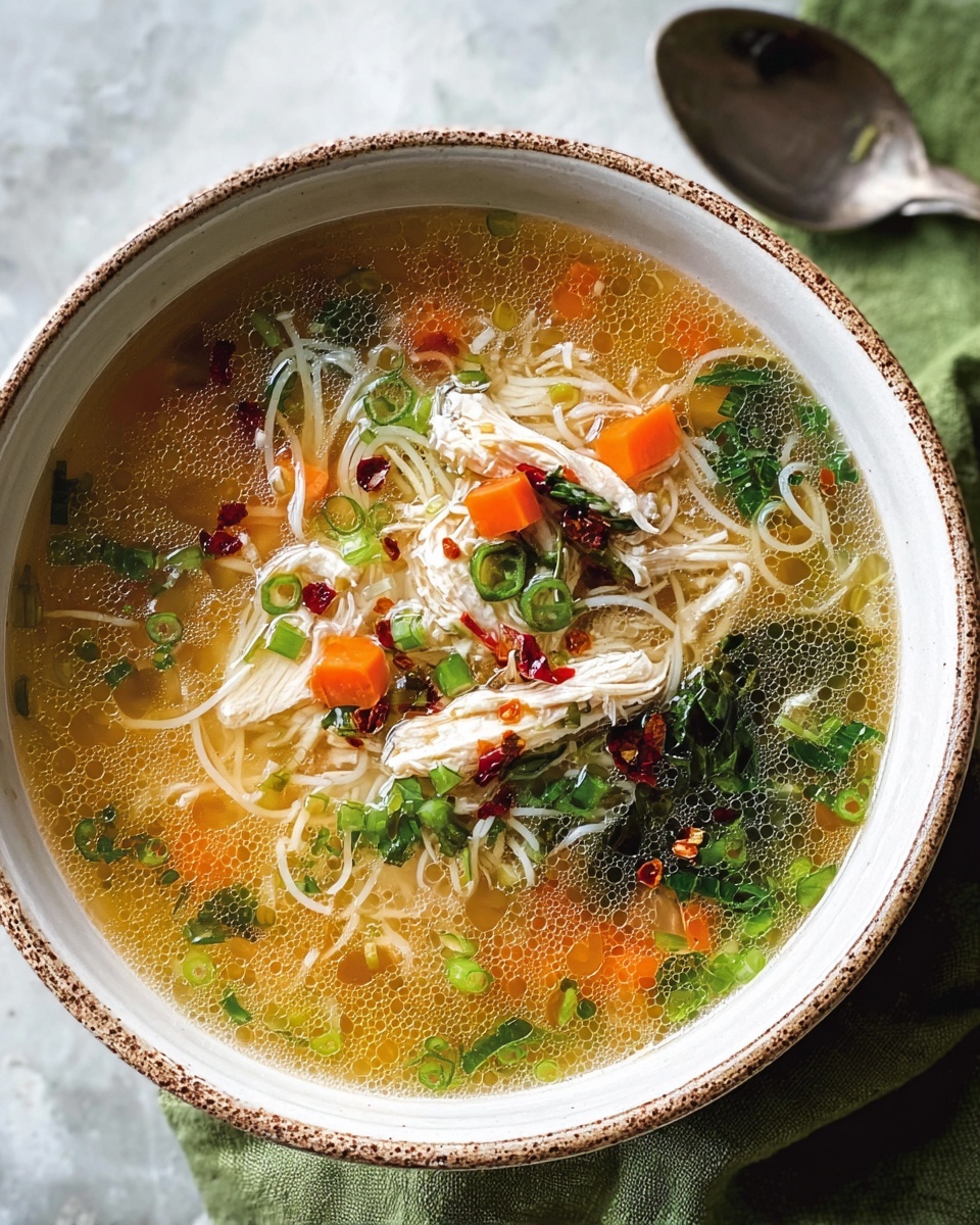Ginger Garlic Chicken Noodle Soup Recipe - Recipe Image