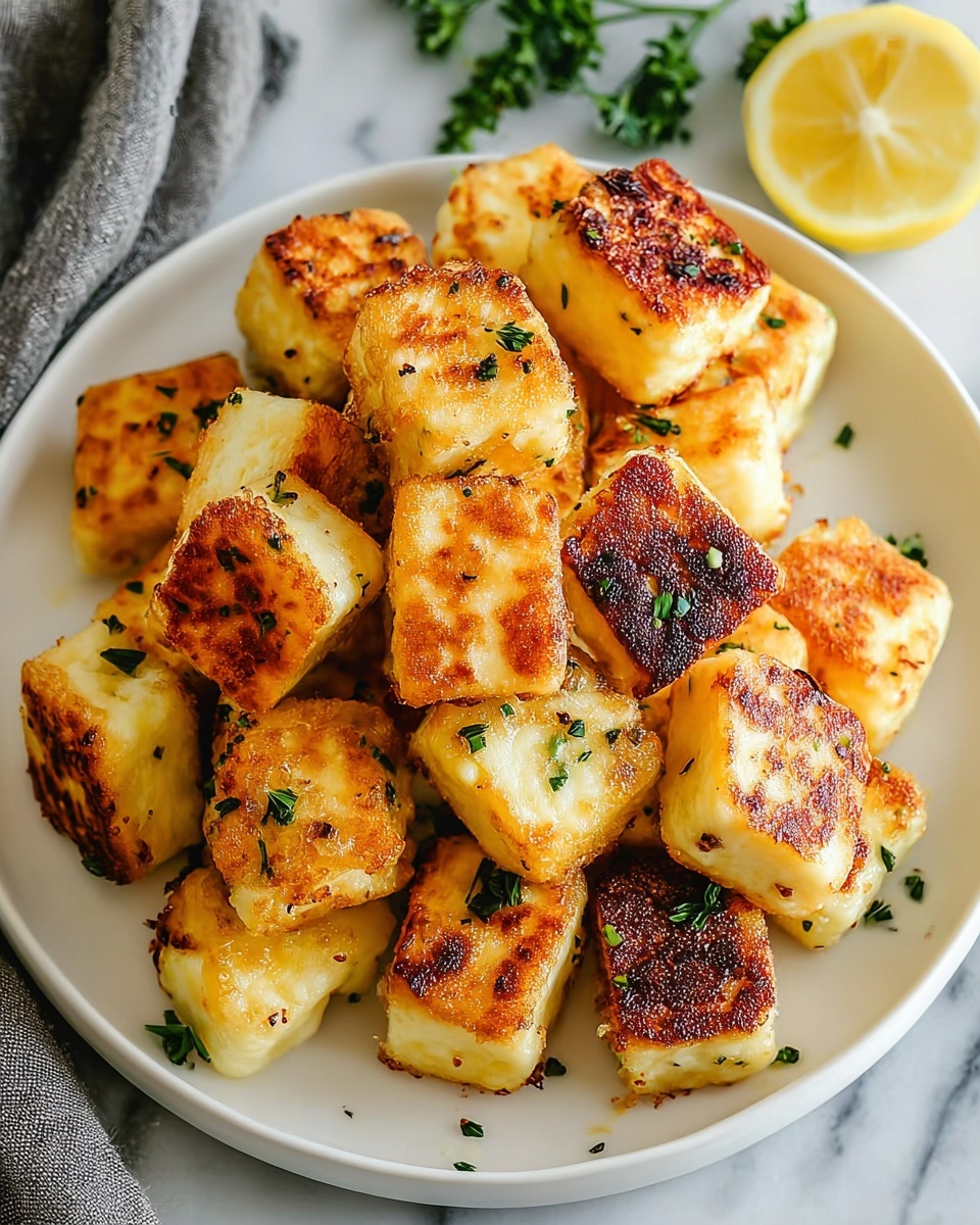 Honey-Glazed Halloumi Bites Recipe - Recipe Image