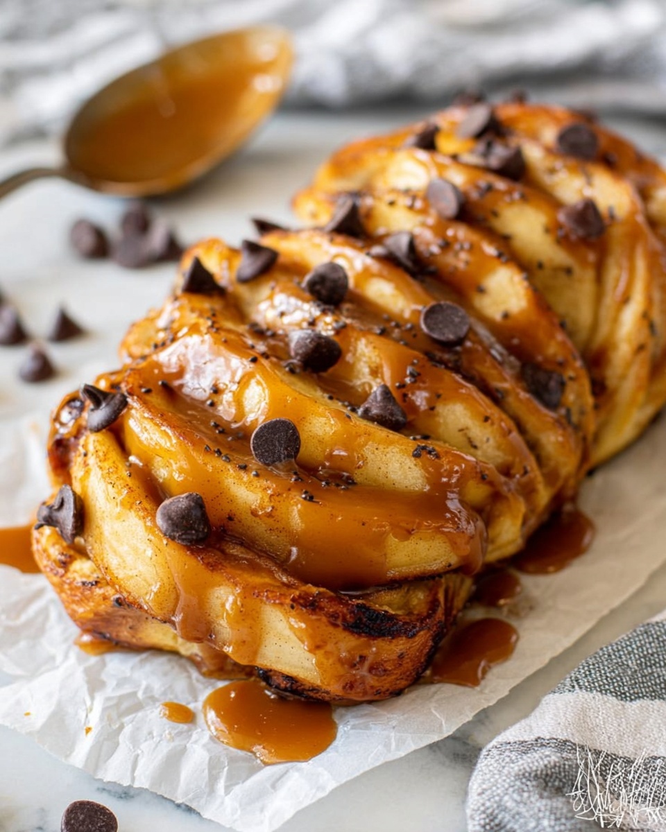 Caramel Apple Chocolate Pull Apart Bread Recipe - Recipe Image