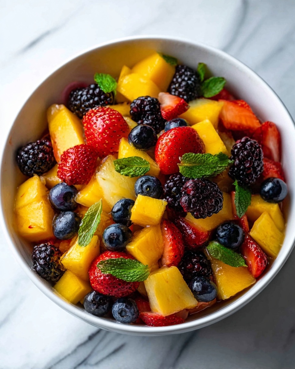 Easy Fruit Salad Bowl Recipe - Recipe Image