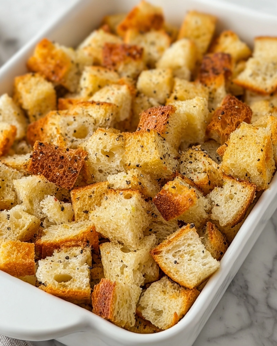 Simple Homemade Croutons Recipe - Recipe Image