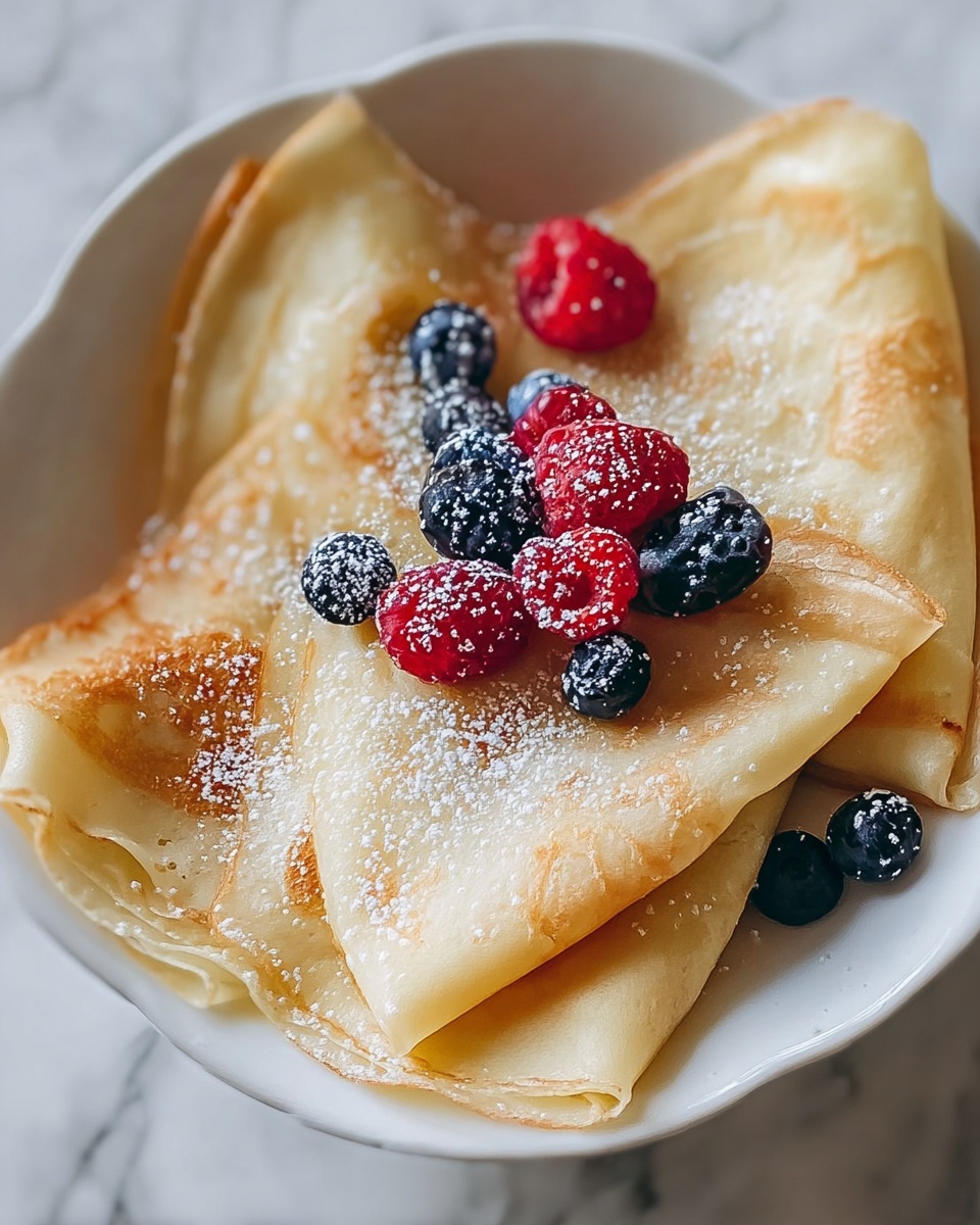 Simple Homemade Crepes Recipe - Recipe Image