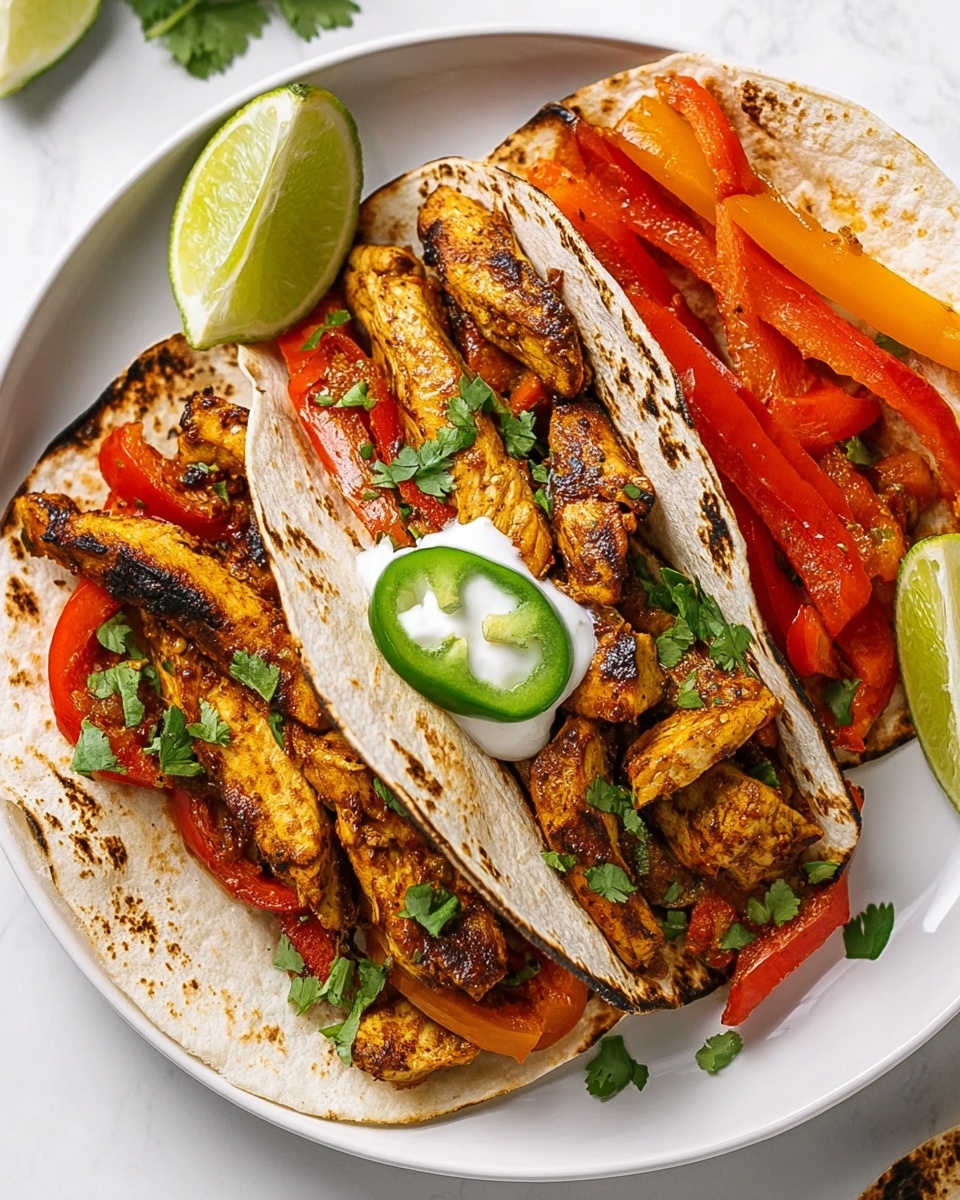 Simple Homemade Chicken Fajitas Recipe - Recipe Image