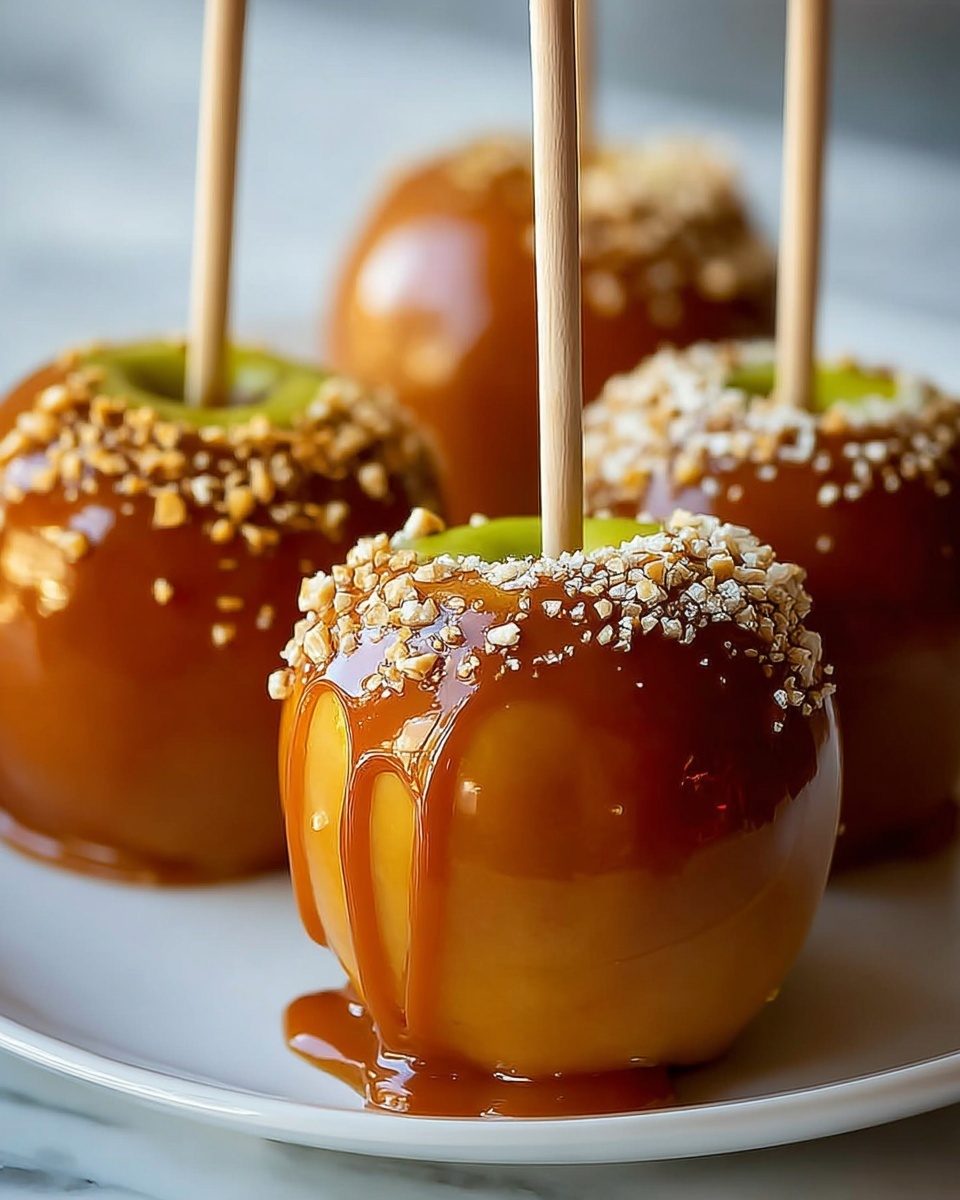 Simple Homemade Caramel Apples Recipe - Recipe Image