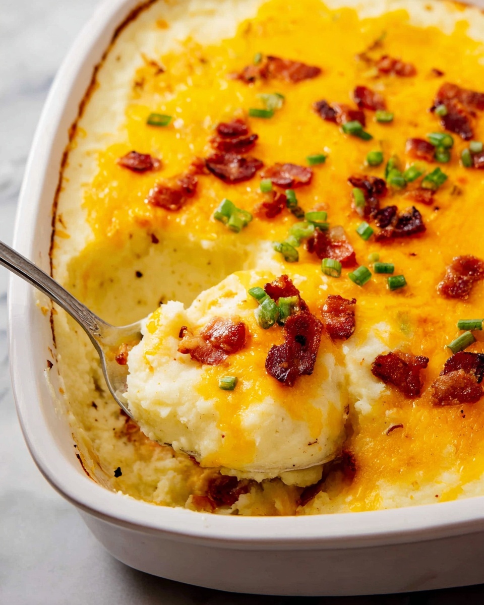 Loaded Mashed Potato Casserole Recipe - Recipe Image
