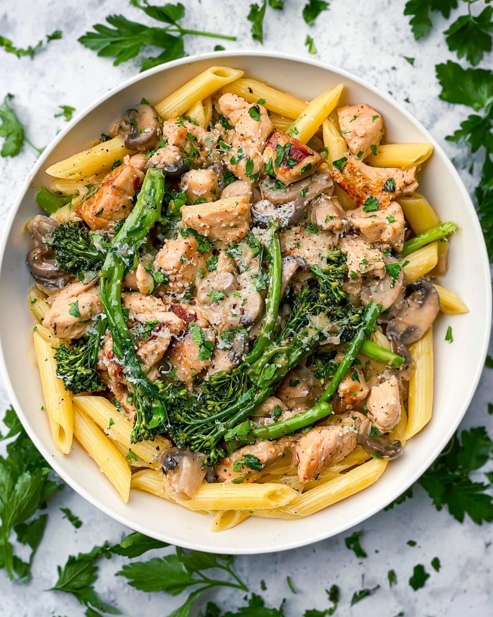 Lighter Chicken and Bacon Pasta Recipe - Recipe Image