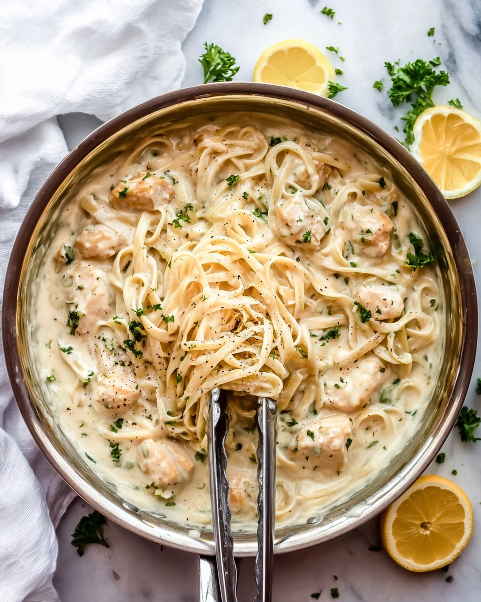 Lemon Parmesan Chicken Alfredo Recipe - Recipe Image