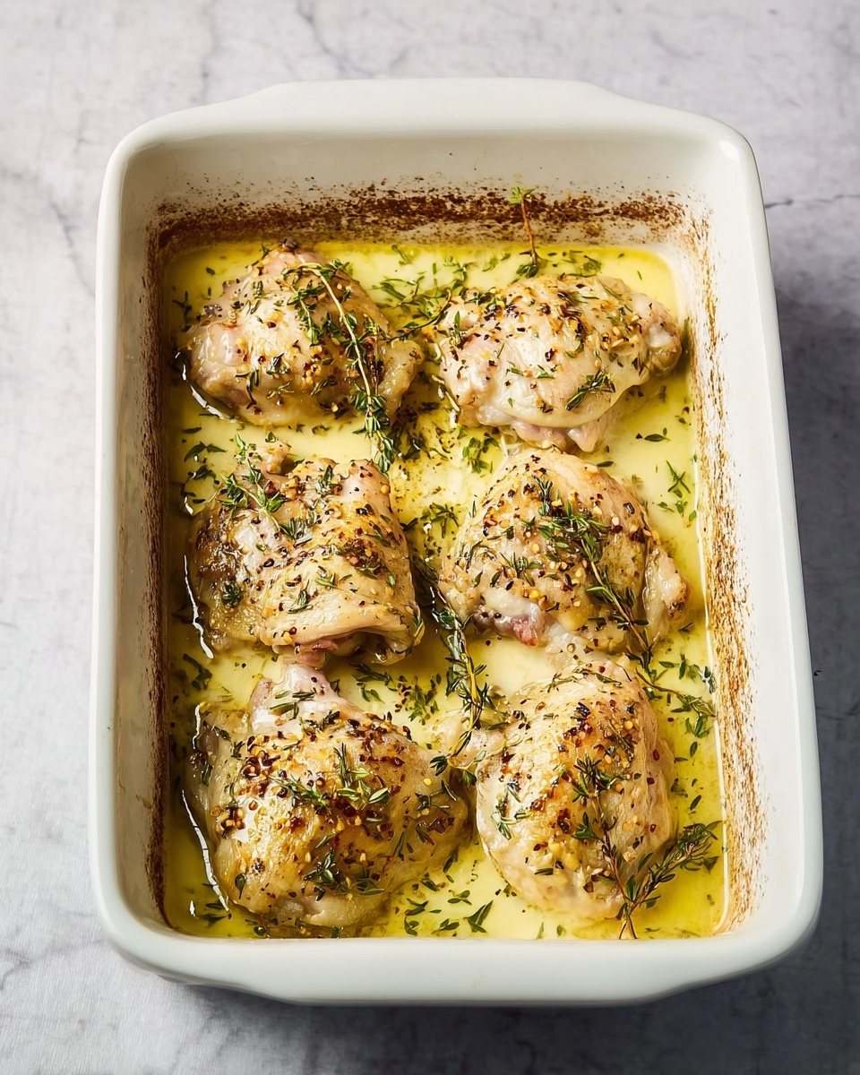 Roasted Mustard Chicken Thighs Recipe - Recipe Image