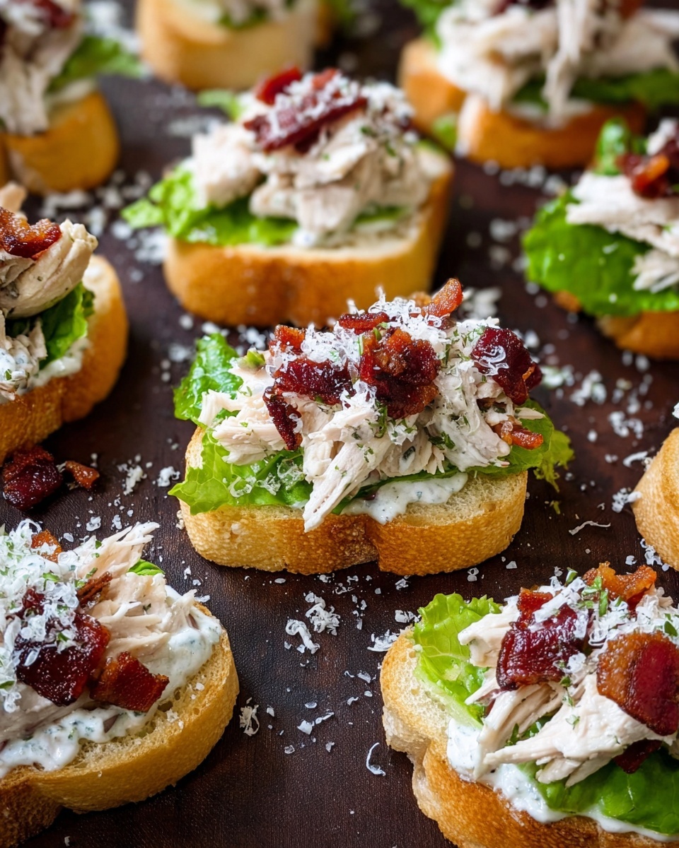 Chicken Caesar Crostini Recipe - Recipe Image