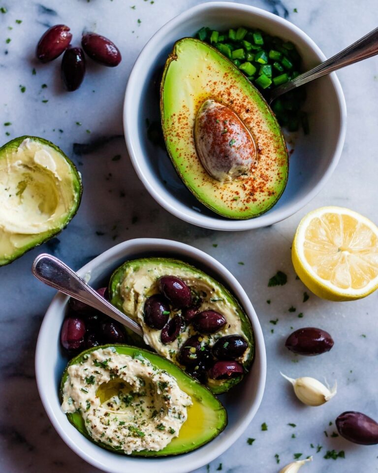 Avocado Halves Four Ways Recipe