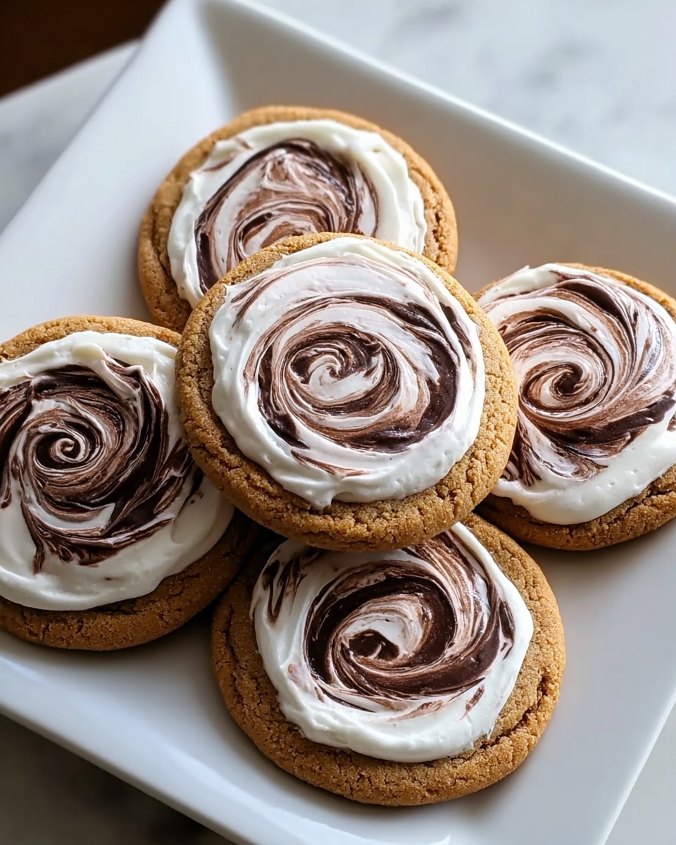 Chocolate Marshmallow Swirl Cookies Recipe - Recipe Image