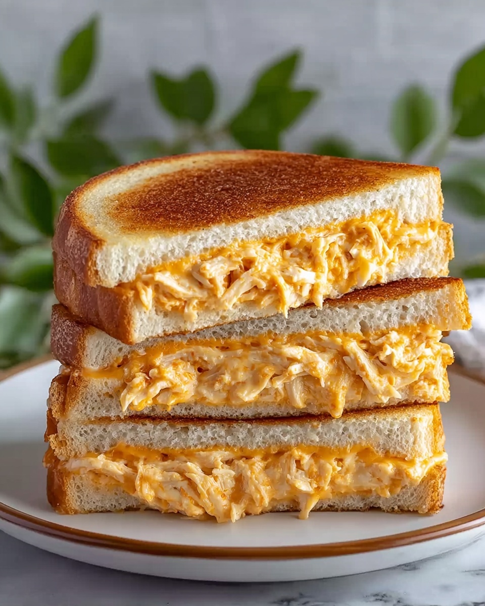 Buffalo Chicken Grilled Cheese Sandwich Recipe - Recipe Image
