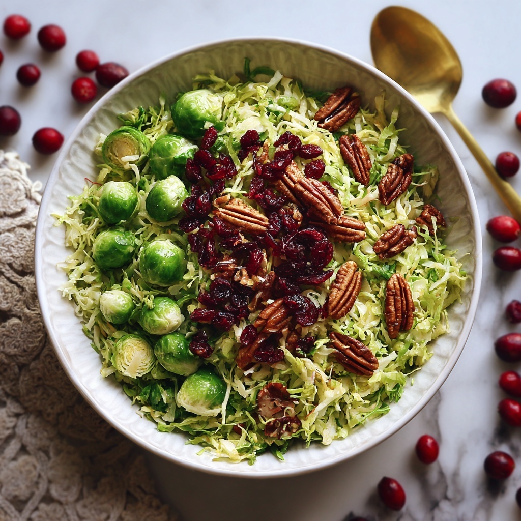 Brussels Sprout Cranberry-Pecan Salad Recipe - Recipe Image