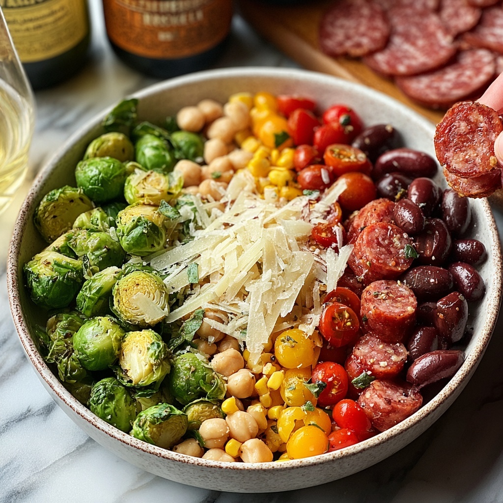 Italian Chopped Brussels Sprouts Salad Recipe - Recipe Image