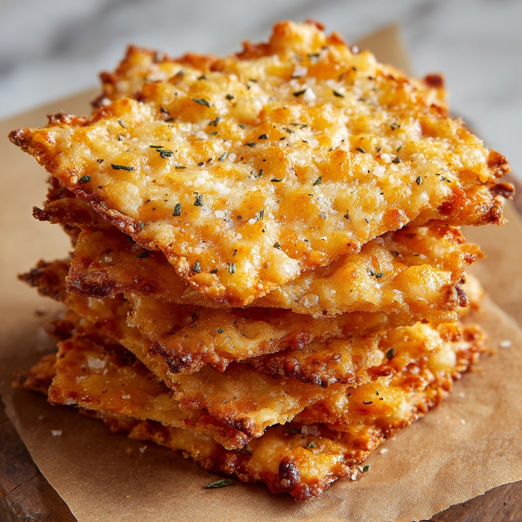 Crispy Sourdough Cheddar Crackers (Savory, Tangy & Zero-Waste) Recipe - Recipe Image