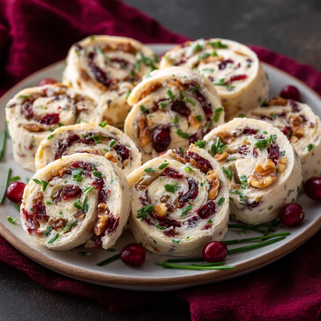 Easy Christmas Cranberry Roll-Ups: A Festive Make-Ahead Appetizer Recipe - Recipe Image