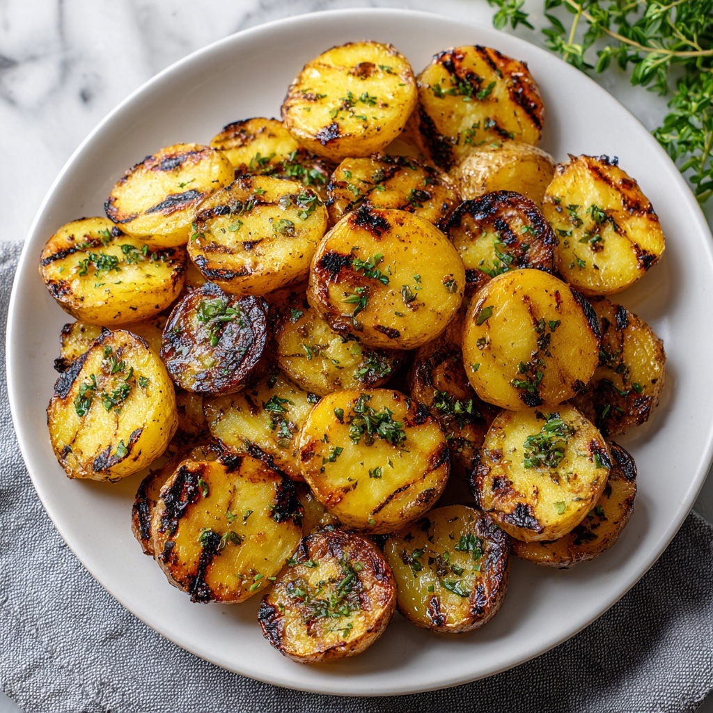 Grilled Potatoes: Crispy Outside, Fluffy Inside & Infused with Smoky Flavor Recipe - Recipe Image