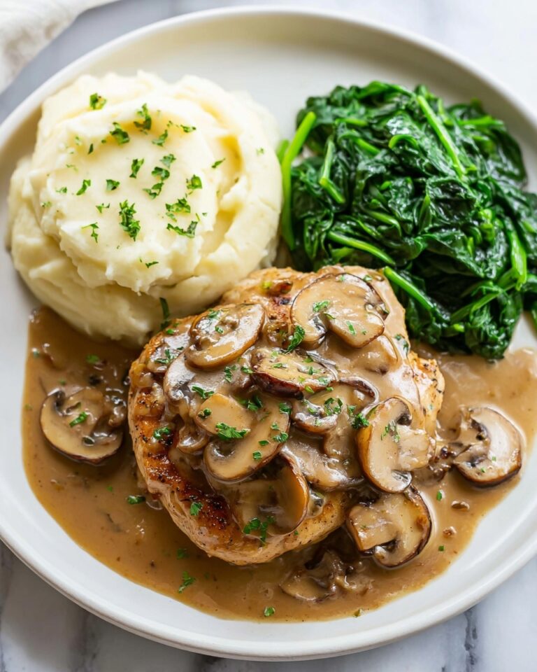 Balsamic Chicken with Mushrooms and Cream Recipe