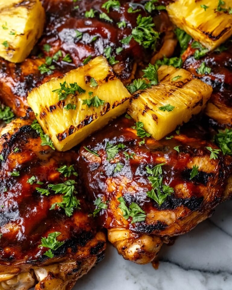 Hawaiian BBQ Chicken and Pineapple Foil Packets Recipe