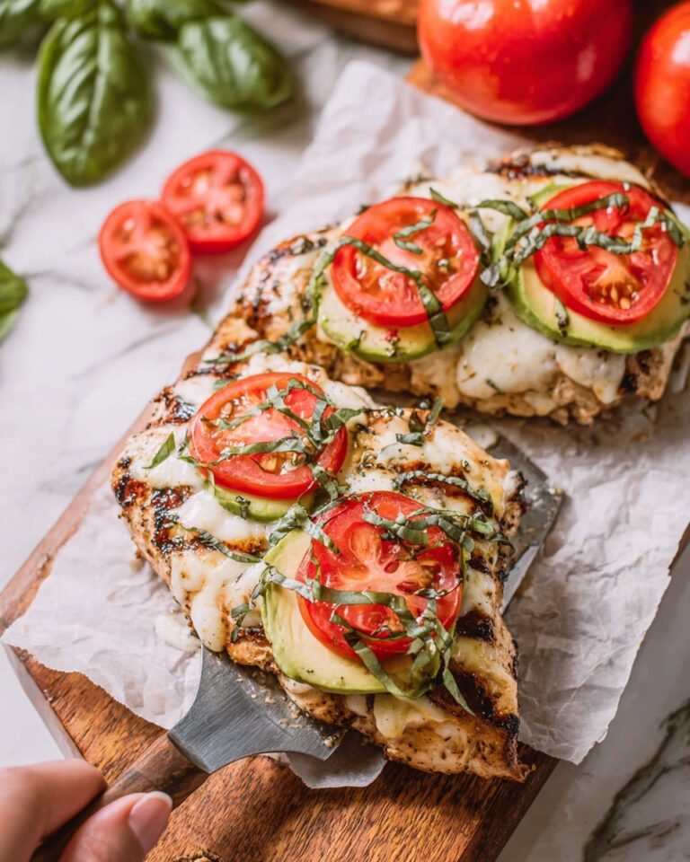 California Chicken with Mozzarella, Avocado, and Balsamic Glaze Recipe