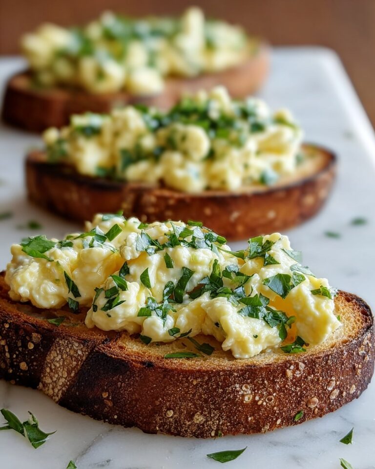 Tangy Egg Salad Crostini Recipe