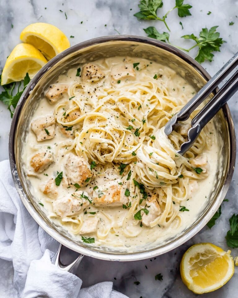 Lemon Parmesan Chicken Alfredo Recipe