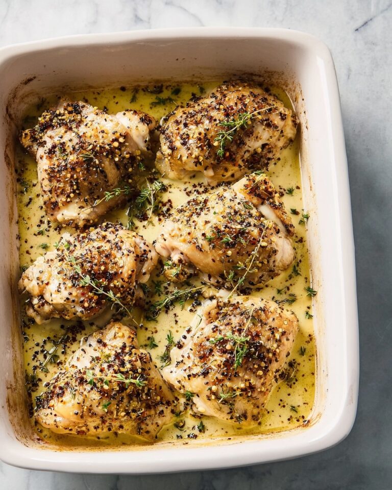Roasted Mustard Chicken Thighs Recipe