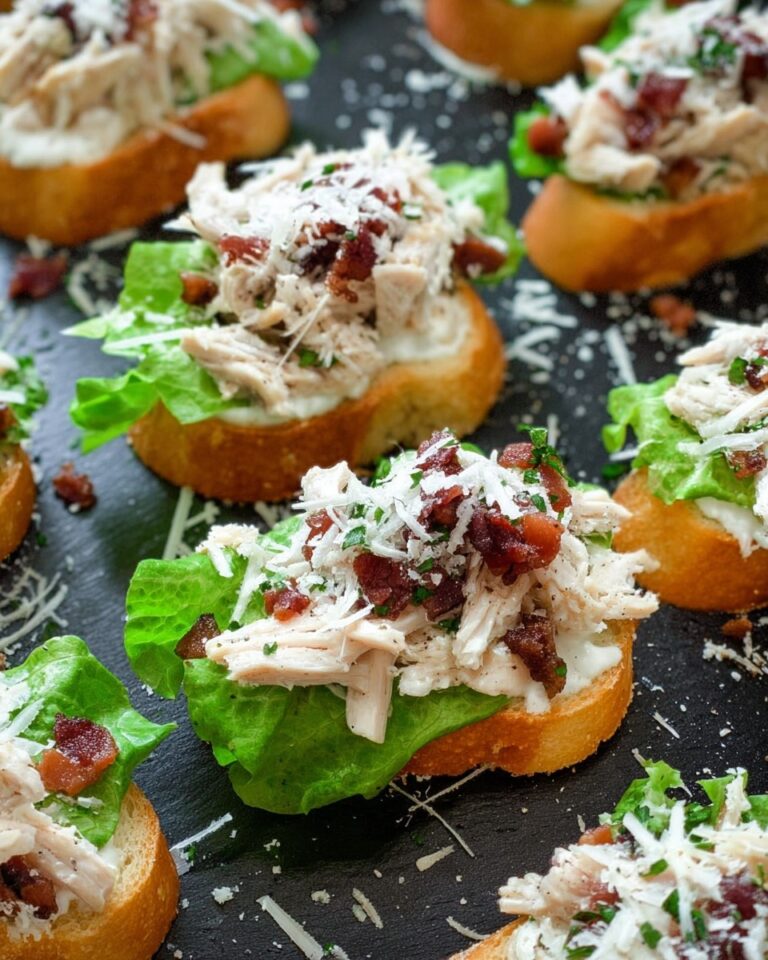 Chicken Caesar Crostini Recipe