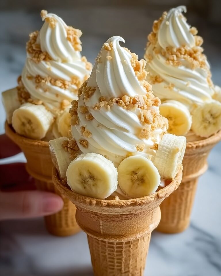 Banana Pudding Cheesecake Cones Recipe