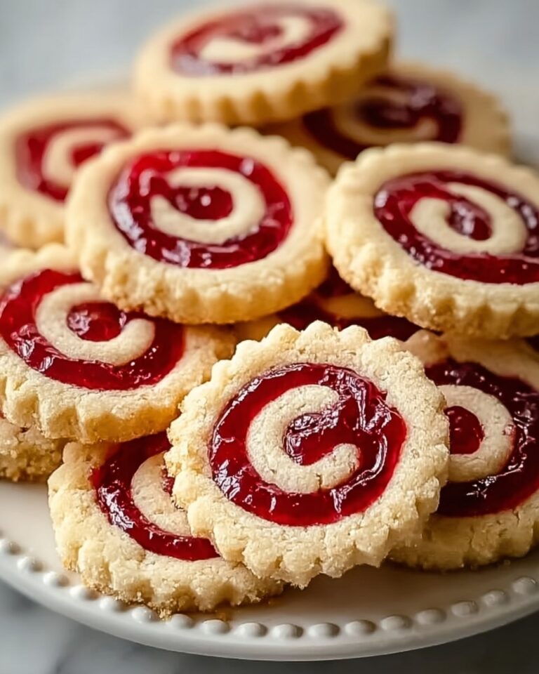 Buttery Raspberry Swirl Shortbread Cookies Recipe