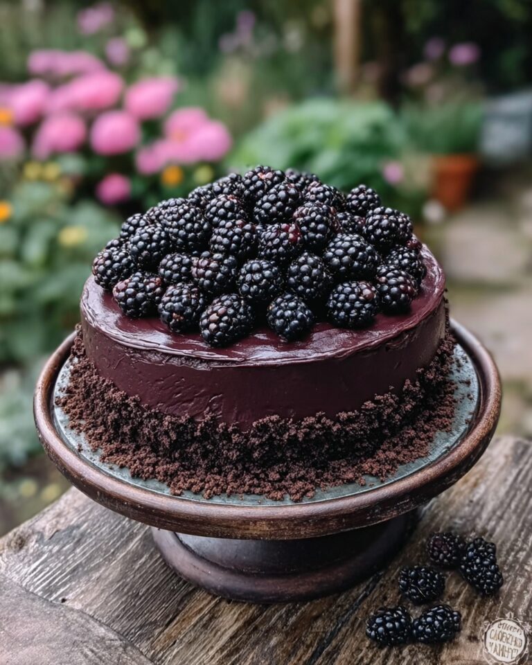 Decadent Blackberry Velvet Gothic Cake Recipe