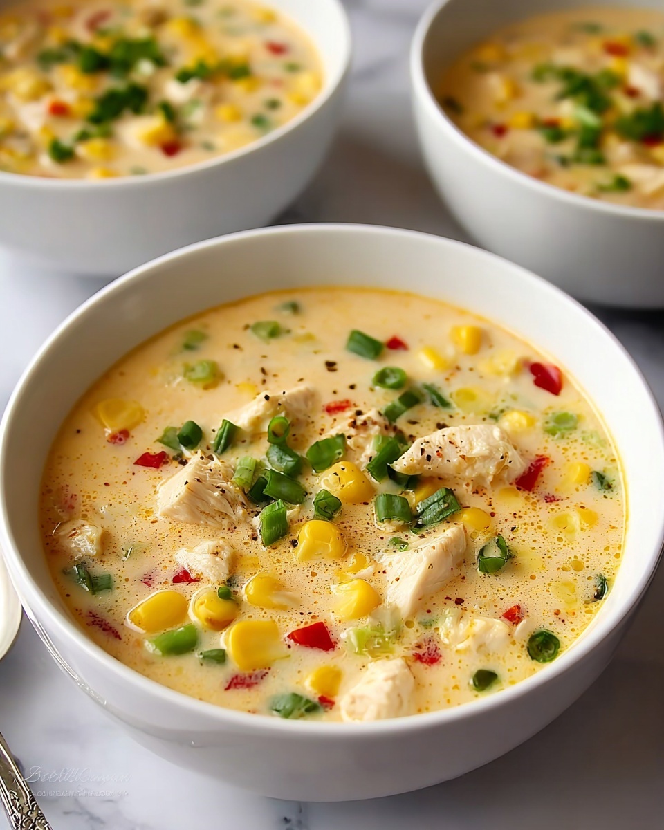 Slow Cooker Chicken Bacon Corn Chowder Recipe - Recipe Image