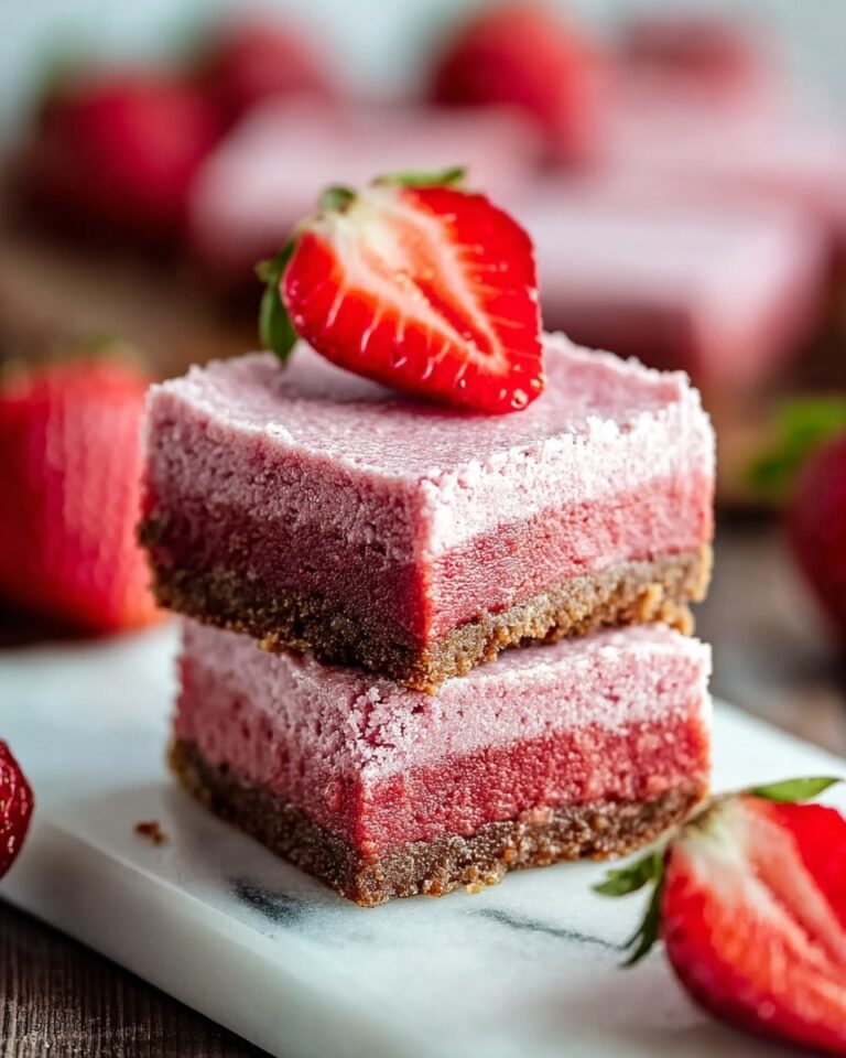 Strawberry Brownies with Powdered Sugar Glaze Recipe