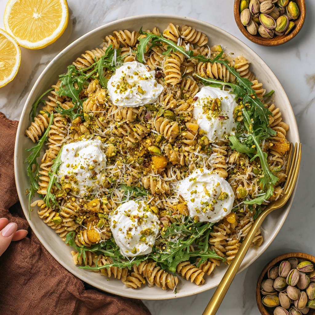 Lemon Burrata Pasta Salad Recipe - Recipe Image