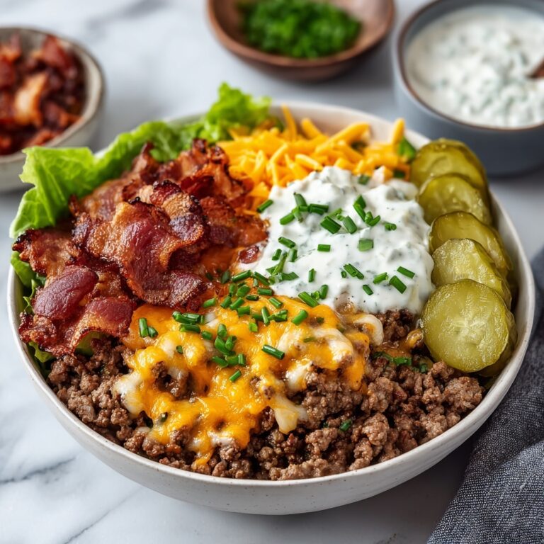 Loaded Burger Bowls Recipe