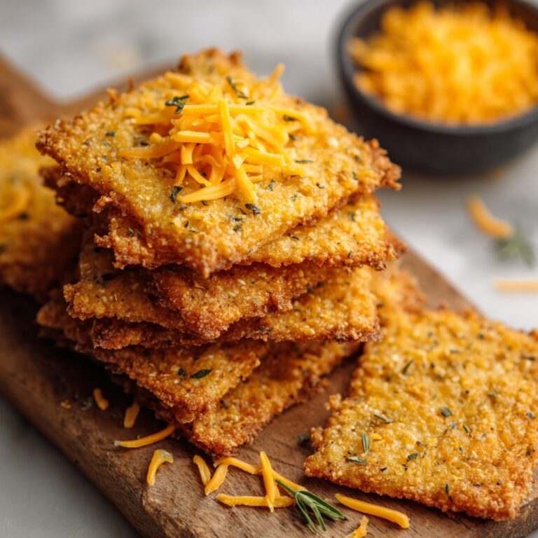 Crispy Sourdough Cheddar Crackers: Tangy, Savory & Zero-Waste Snack Recipe