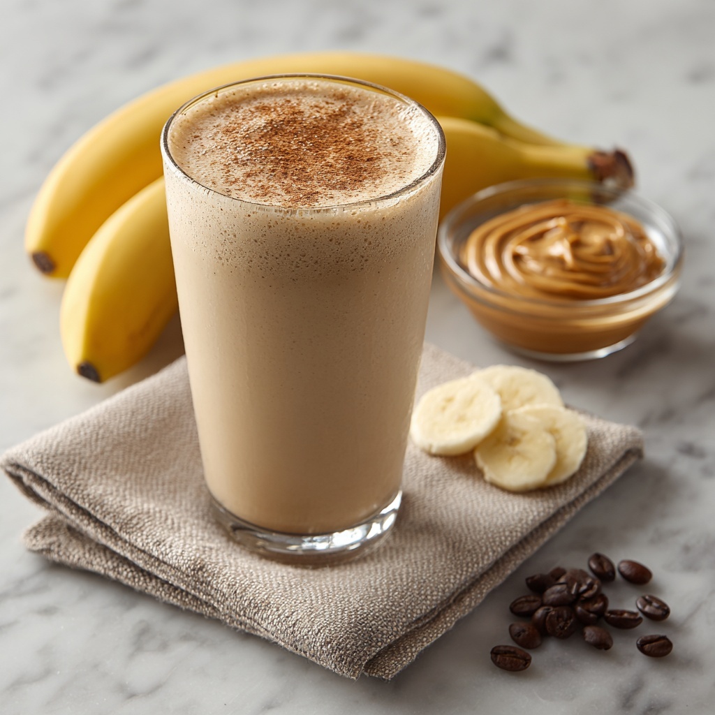 Coffee Banana Smoothie: Energizing Breakfast in a Glass Recipe - Recipe Image