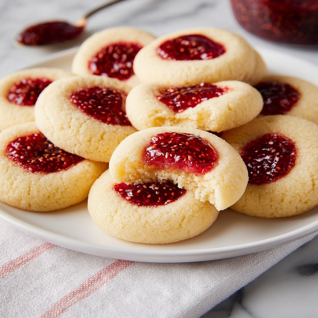 Raspberry Thumbprint Cookies Recipe - Recipe Image