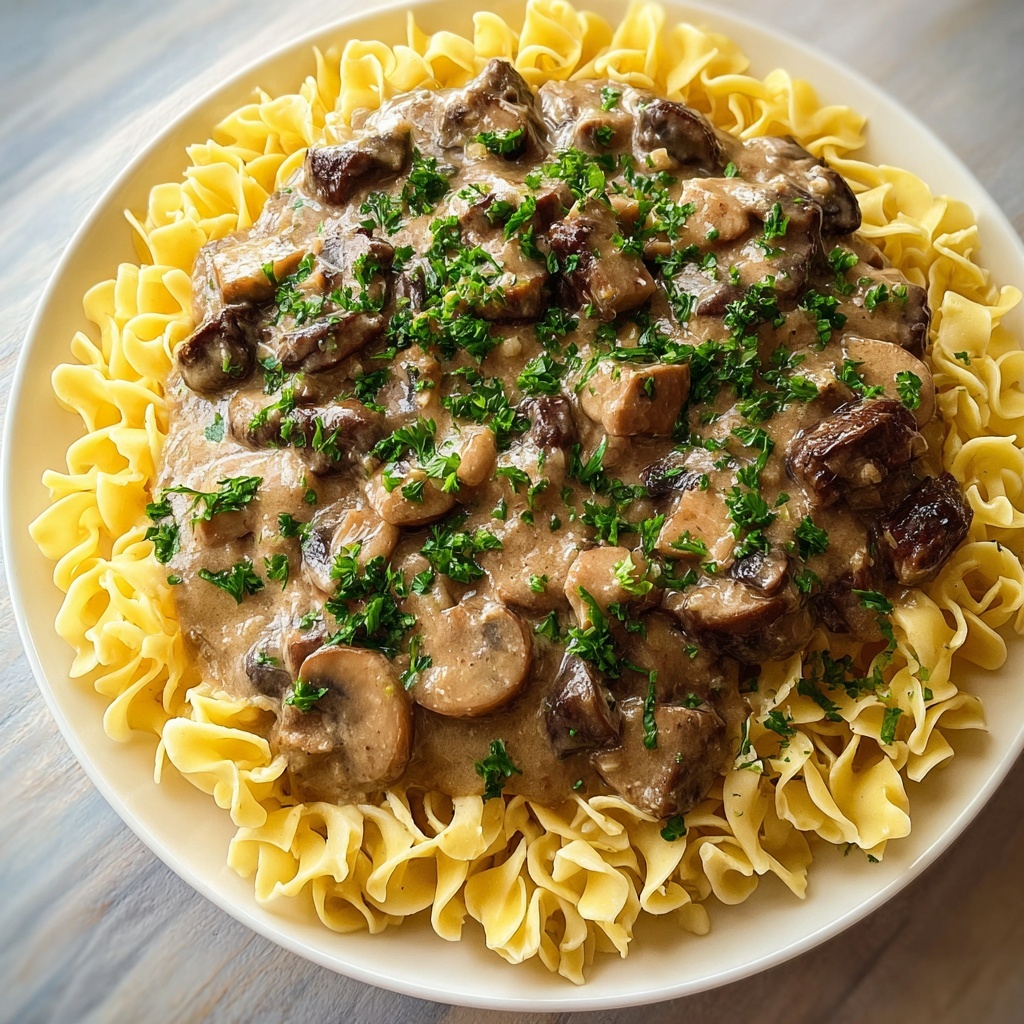 Rich Creamy Beef Stroganoff Recipe - Recipe Image