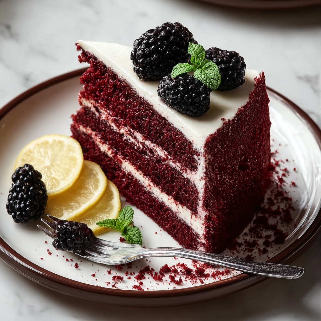 Blackberry Velvet Gothic Cake Recipe - Recipe Image