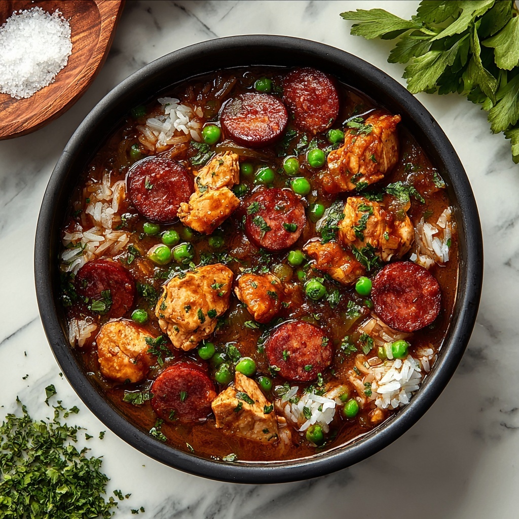 Cajun Chicken and Sausage Gumbo Recipe - Recipe Image