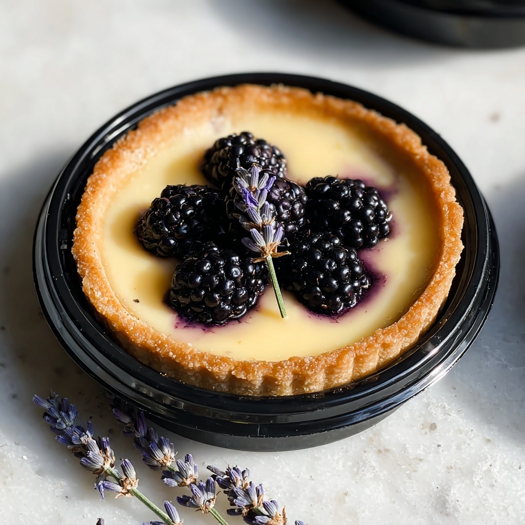 Mini Blackberry Lavender Cheesecakes Recipe - Recipe Image