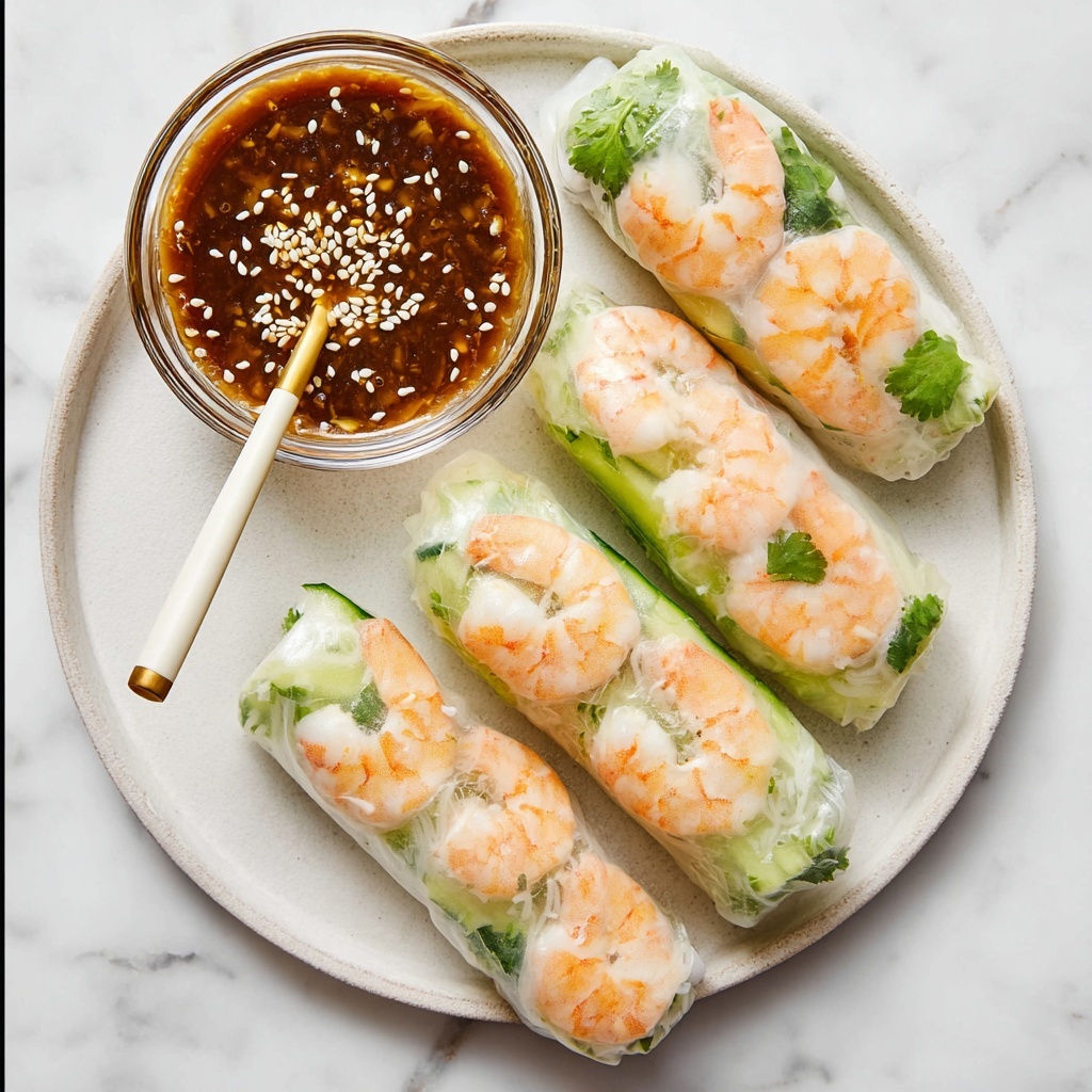 Shrimp Summer Rolls with Peanut Dipping Sauce Recipe - Recipe Image