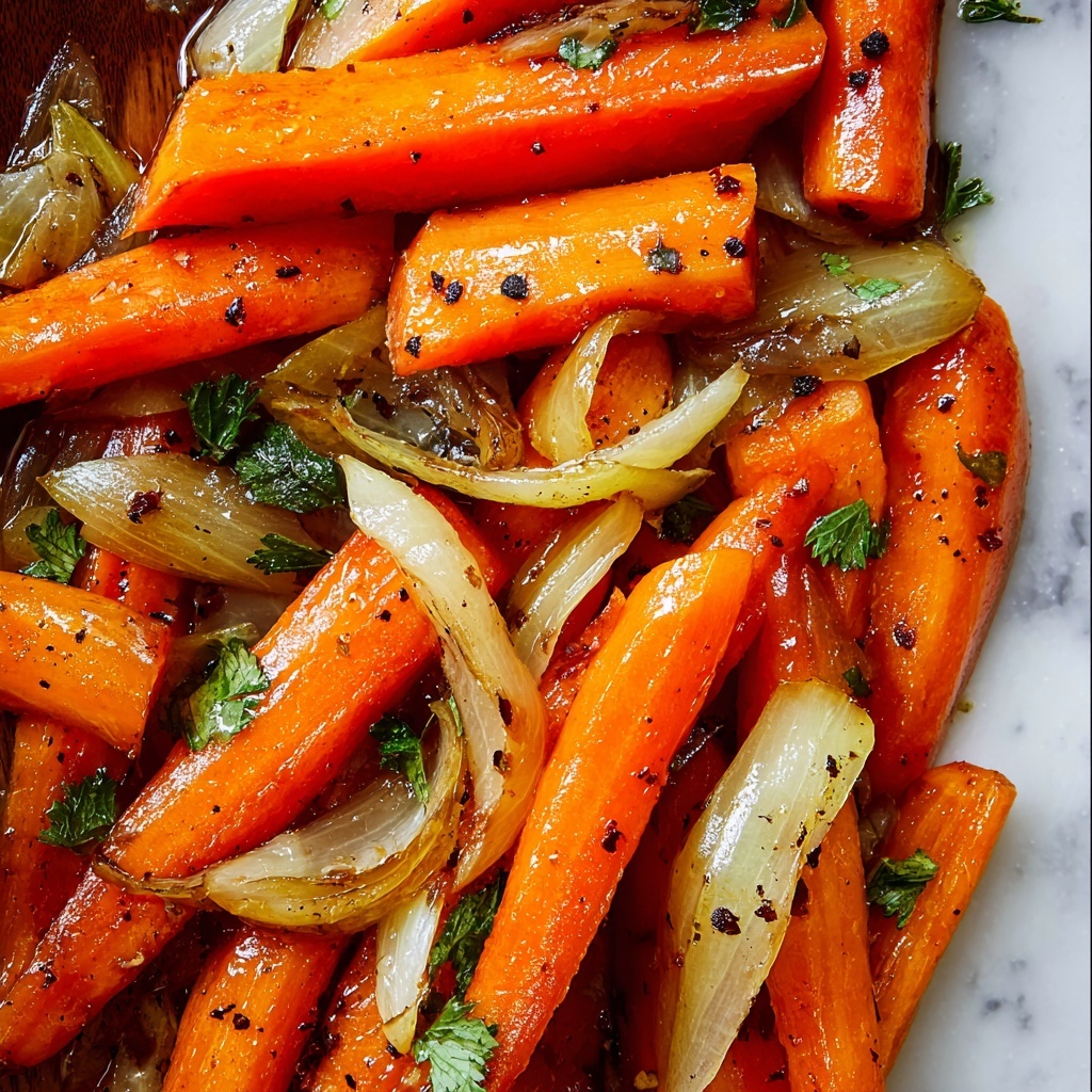 Sauteed Carrots and Shallots with Thyme in Chicken Broth Recipe - Recipe Image