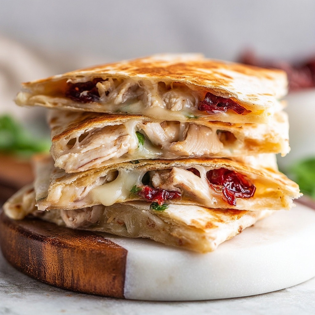 Turkey Cranberry Sage Quesadilla Recipe - Recipe Image
