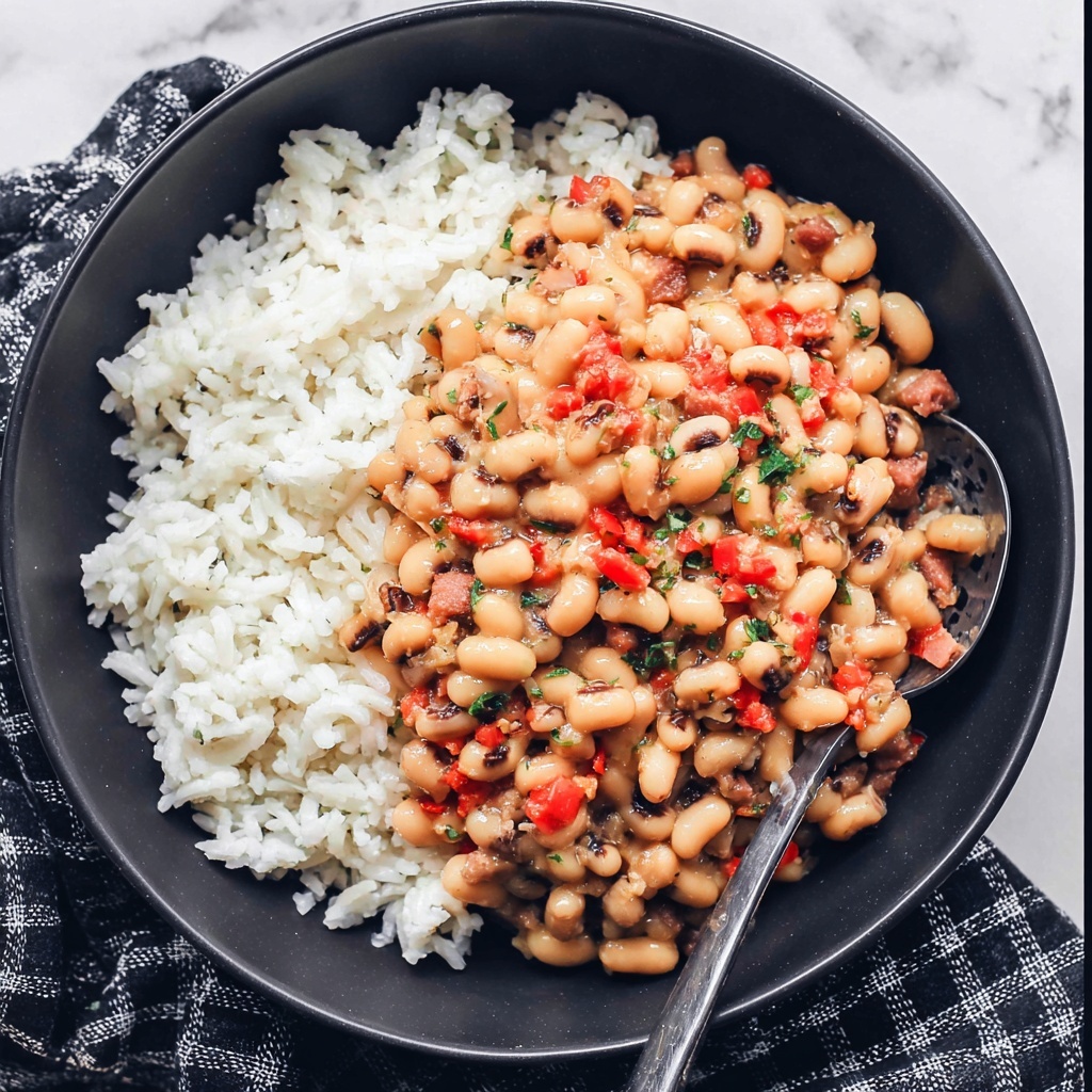 Instant Pot Black Eyed Peas with Bacon, Ham, and Vegetables Recipe - Recipe Image